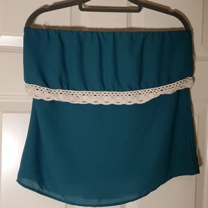 Teal tube top